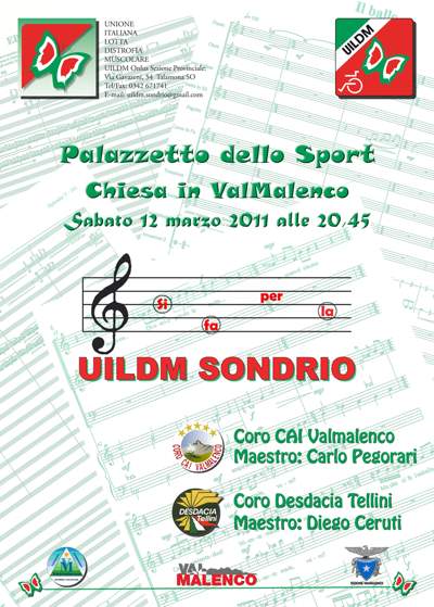 SI FA PER LA UILDM SONDRIO: CONCERTO A CHIESA VALMALENCO